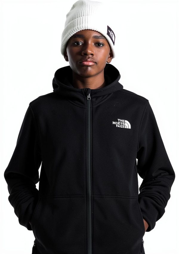 The North Face Glacier Fleece Hoodie Youth Outdoor Jacket-3