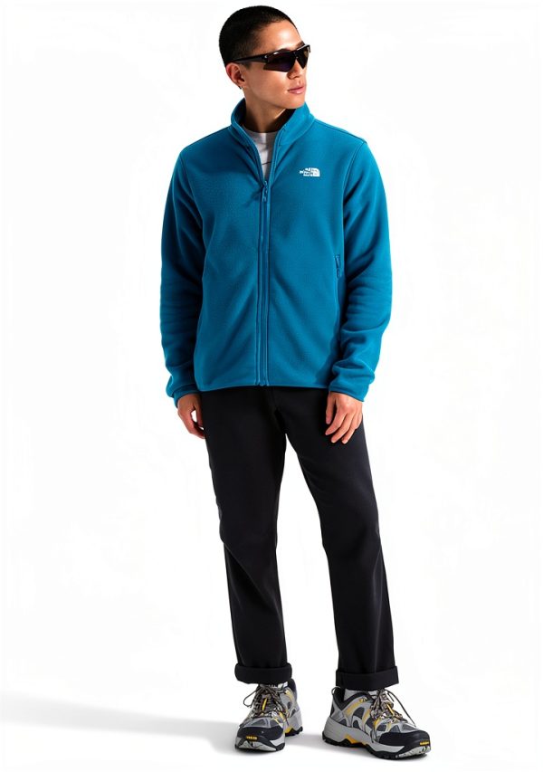 Mens Glacier Fleece Jacket The North Face Recycled Fit-3