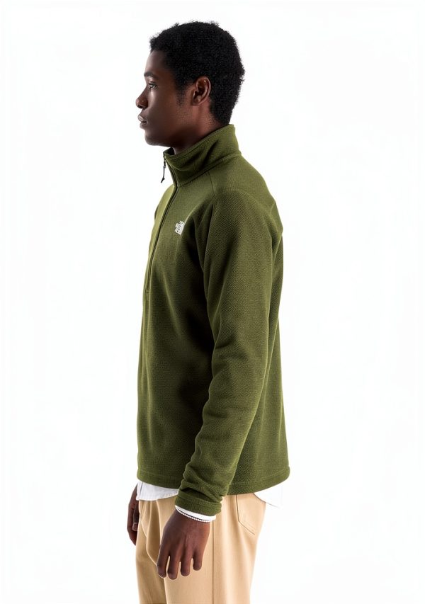 The North Face Mens Fleece Quarter Zip Recycled Polyester-1