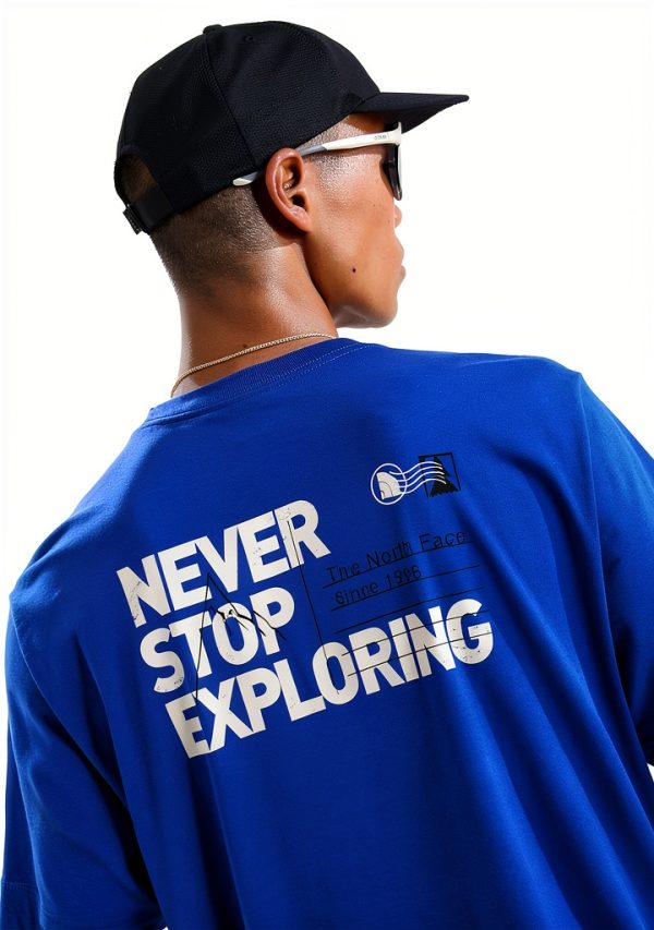 Mens Graphic Tee The North Face Cotton Outdoor Style-2