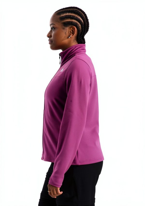 The North Face Womens Fleece Jacket Grid Fleece Zip Up-3