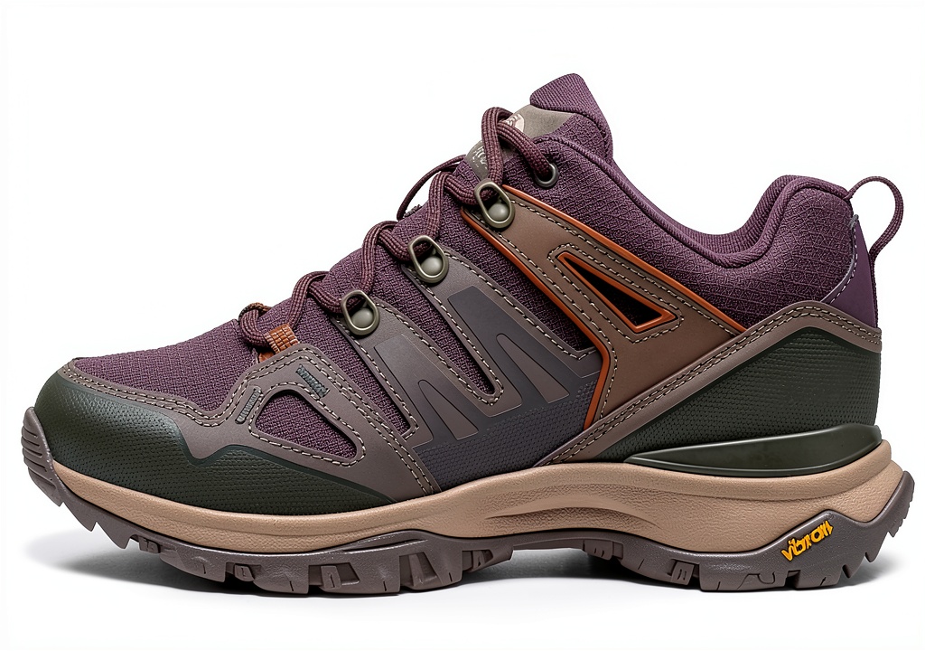 The North Face Women's Hedgehog GORE-TEX hiking shoes on a rocky trail
