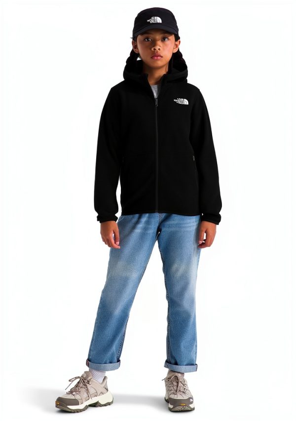The North Face Glacier Fleece Hoodie Youth Outdoor Jacket-4
