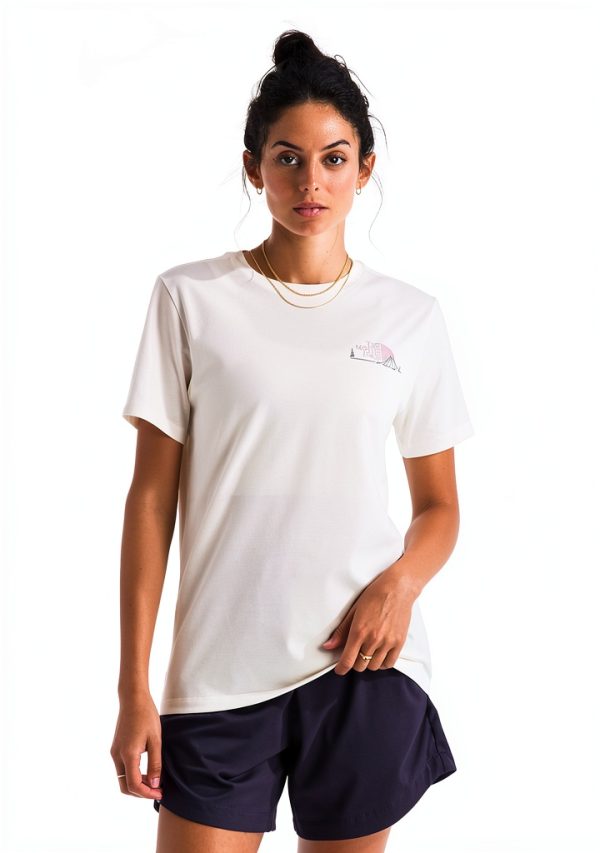 The North Face Womens Monte Graphic Tee Cotton Comfort-1