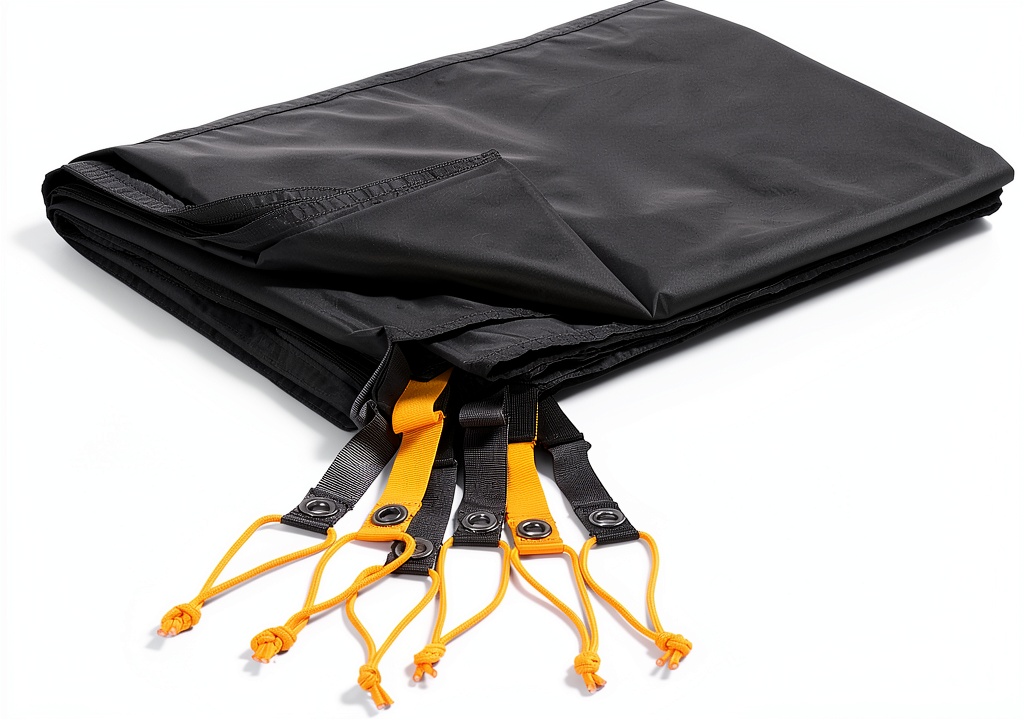 The North Face Wawona 6 Tent Footprint laid out on grassy ground