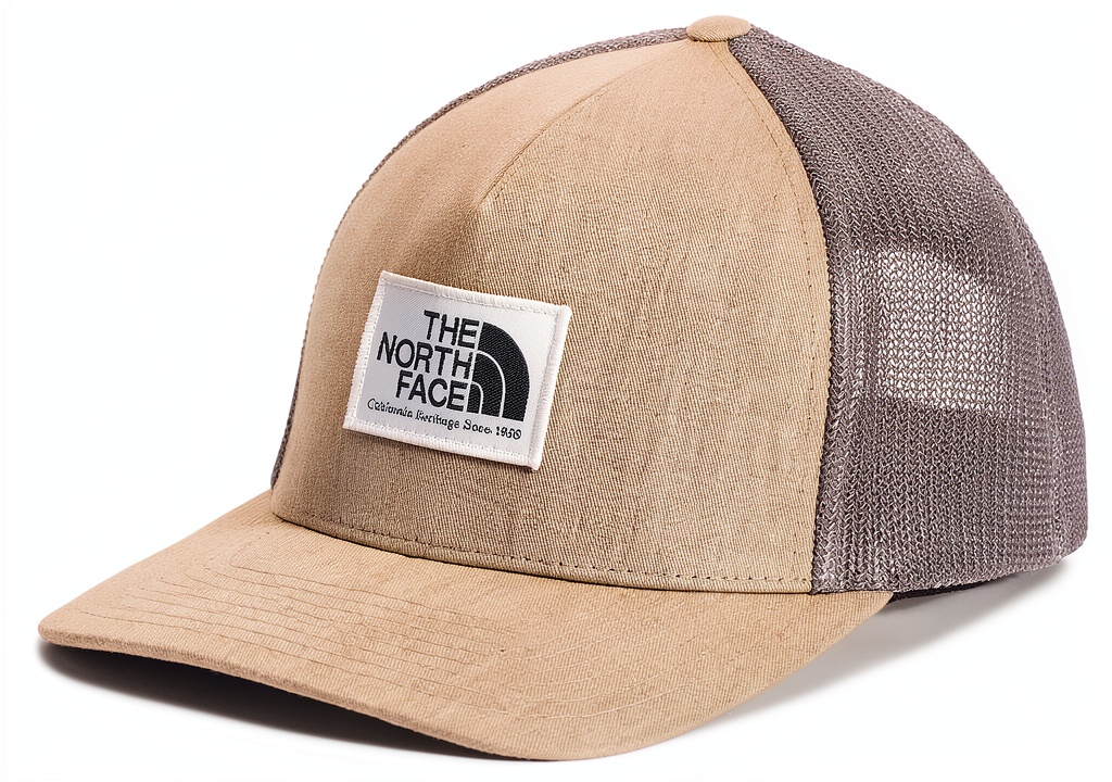 The North Face baseball cap showing mesh backing and fit during outdoor activity