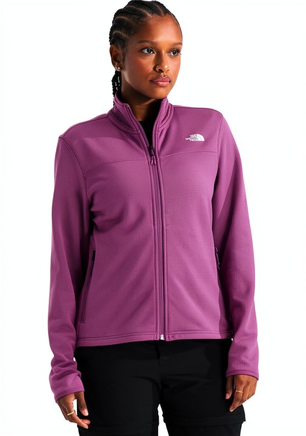 The North Face Womens Fleece Jacket Grid Fleece Zip Up-0