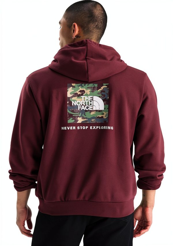 The North Face Box Camo Hoodie Men Outdoor Sweatshirt-0