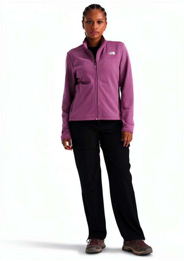 The North Face Womens Fleece Jacket Grid Fleece Zip Up-2