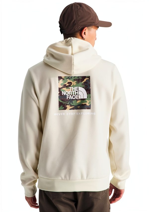 The North Face Box Camo Hoodie Men Outdoor Cotton Blend-0