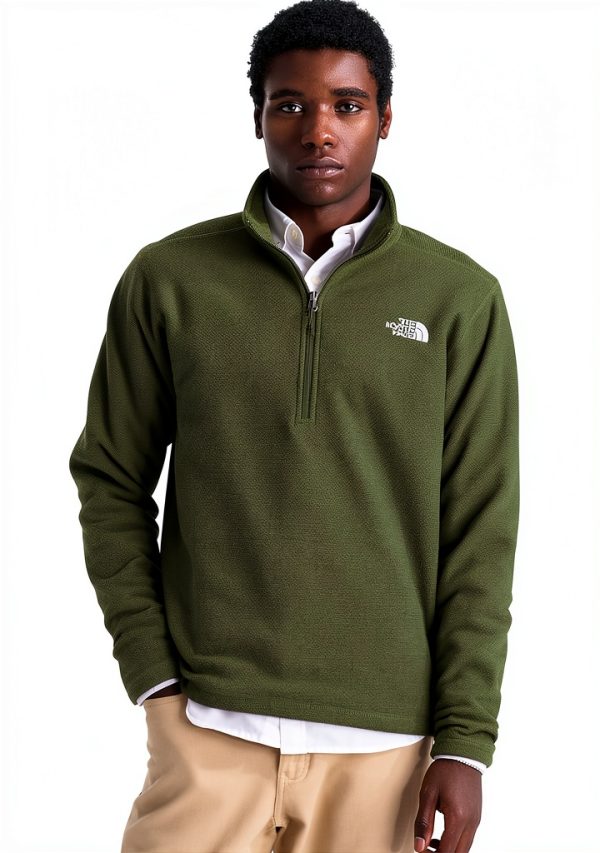 The North Face Mens Fleece Quarter Zip Recycled Polyester-0