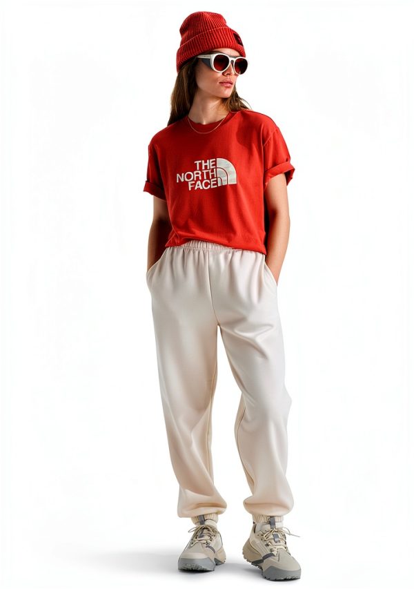North Face Womens Hiking Pants Lightweight Cotton Polyester-3