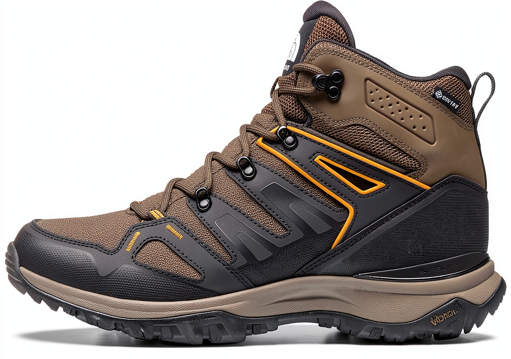 Men's Hedgehog Mid Gore-Tex hiking boots on a rocky trail