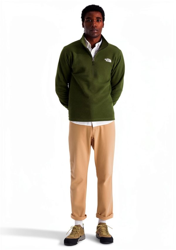 The North Face Mens Fleece Quarter Zip Recycled Polyester-3
